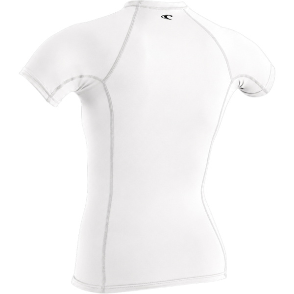 2026 O'Neill Womens Basic Skins Short Sleeve Rash Vest 5717 - White